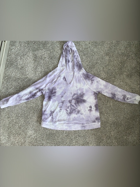 Maurices Sweaters - Women's Lavender Tie-Dye V-Neck Sweater Hoodie
